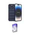 ieg™ iPhone 16 Pro Max Kılıf Atlas Koleksiyonu - Siyah Bilvis 5in1 3D Magic Cam Ekran Koruyucu