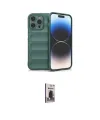 ieg™ iPhone 16 Pro Max Kılıf Atlas Koleksiyonu - Siyah Bilvis Hayalet Cam Ekran Koruyucu
