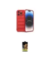 ieg™ iPhone 16 Pro Max Kılıf Atlas Koleksiyonu - Siyah Buffer Cam Ekran Koruyucu