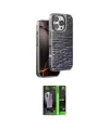 ieg™ iPhone 16 Pro Max Kılıf Atlas Minimal Özel Seri - Şeffaf 360 Full Body Arka Koruyucu