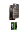 ieg™ iPhone 16 Pro Max Kılıf Atlas Minimal Özel Seri - Şeffaf 360 Full Body Arka Koruyucu