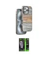 ieg™ iPhone 16 Pro Max Kılıf Atlas Minimal Özel Seri - Şeffaf 360 Full Body Arka Koruyucu