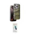 ieg™ iPhone 16 Pro Max Kılıf Atlas Minimal Özel Seri - Şeffaf Pasifik Cam Ekran Koruyucu