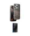 ieg™ iPhone 16 Pro Max Kılıf Atlas Minimal Özel Seri - Siyah 3D Antistatik Hayalet Cam Ekran Koruyucu