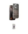 ieg™ iPhone 16 Pro Max Kılıf Atlas Minimal Özel Seri - Siyah Bilvis 3D Cam Ekran Koruyucu