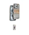 ieg™ iPhone 16 Pro Max Kılıf Atlas Minimal Özel Seri - Siyah Bilvis 3D Cam Ekran Koruyucu
