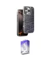 ieg™ iPhone 16 Pro Max Kılıf Atlas Minimal Özel Seri - Siyah Bilvis 5in1 3D Magic Cam Ekran Koruyucu
