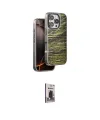 ieg™ iPhone 16 Pro Max Kılıf Atlas Minimal Özel Seri - Siyah Bilvis Hayalet Cam Ekran Koruyucu