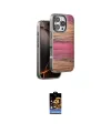 ieg™ iPhone 16 Pro Max Kılıf Atlas Minimal Özel Seri - Siyah Buffer Hayalet Cam Ekran Koruyucu