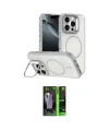 ieg™ iPhone 16 Pro Max Kılıf Çekirdek Klasik - Şeffaf 360 Full Body Arka Koruyucu