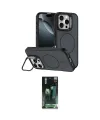 ieg™ iPhone 16 Pro Max Kılıf Çekirdek Klasik - Siyah 360 Mat Full Body Arka Koruyucu