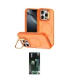 ieg™ iPhone 16 Pro Max Kılıf Çekirdek Klasik - Siyah 360 Mat Full Body Arka Koruyucu