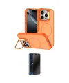 ieg™ iPhone 16 Pro Max Kılıf Çekirdek Klasik - Siyah 3D Antistatik Hayalet Cam Ekran Koruyucu