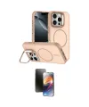 ieg™ iPhone 16 Pro Max Kılıf Çekirdek Klasik - Siyah 3D Antistatik Mat Seramik Nano Ekran Koruyucu