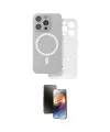 ieg™ iPhone 16 Pro Max Kılıf Çekirdek Klasik - Siyah 3D Antistatik Mat Seramik Nano Ekran Koruyucu