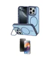 ieg™ iPhone 16 Pro Max Kılıf Çekirdek Klasik - Siyah 3D Antistatik Mat Seramik Nano Ekran Koruyucu