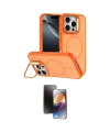 ieg™ iPhone 16 Pro Max Kılıf Çekirdek Klasik - Siyah 3D Antistatik Mat Seramik Nano Ekran Koruyucu