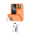 ieg™ iPhone 16 Pro Max Kılıf Çekirdek Klasik - Siyah Bilvis 3X AR HD Cam Ekran Koruyucu