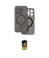 ieg™ iPhone 16 Pro Max Kılıf Çekirdek Klasik - Siyah Buffer Cam Ekran Koruyucu