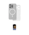 ieg™ iPhone 16 Pro Max Kılıf Çekirdek Klasik - Siyah Buffer Hayalet Cam Ekran Koruyucu