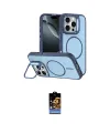 ieg™ iPhone 16 Pro Max Kılıf Çekirdek Klasik - Siyah Buffer Hayalet Cam Ekran Koruyucu