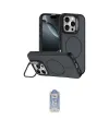 ieg™ iPhone 16 Pro Max Kılıf Çekirdek Klasik - Siyah Joko Magic 5D Cam