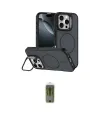 ieg™ iPhone 16 Pro Max Kılıf Çekirdek Klasik - Siyah Joko Magic 5D Hayalet Cam
