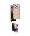 ieg™ iPhone 16 Pro Max Kılıf Çekirdek Minimal Prime - Siyah 3D Antistatik Mat Seramik Nano Ekran Koruyucu