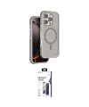 ieg™ iPhone 16 Pro Max Kılıf Çekirdek Minimal Prime - Siyah Bilvis 3X AR Hayalet Cam Ekran Koruyucu