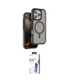 ieg™ iPhone 16 Pro Max Kılıf Çekirdek Minimal Prime - Siyah Bilvis 3X AR HD Cam Ekran Koruyucu