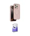 ieg™ iPhone 16 Pro Max Kılıf Çekirdek Minimal Prime - Siyah Bilvis 5in1 5D Magic Hayalet Cam Ekran Koruyucu