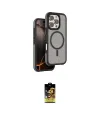 ieg™ iPhone 16 Pro Max Kılıf Çekirdek Minimal Prime - Siyah Buffer Cam Ekran Koruyucu