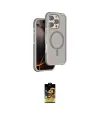 ieg™ iPhone 16 Pro Max Kılıf Çekirdek Minimal Prime - Siyah Buffer Cam Ekran Koruyucu