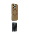 ieg™ iPhone 16 Pro Max Kılıf Çekirdek Modern Prime - Siyah 3D Antistatik Hayalet Cam Ekran Koruyucu