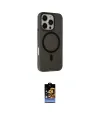 ieg™ iPhone 16 Pro Max Kılıf Çekirdek Modern Prime - Siyah Buffer Hayalet Cam Ekran Koruyucu