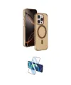 ieg™ iPhone 16 Pro Max Kılıf Doruk Doku Özel Seri - Siyah 3D Antistatik Seramik Nano Ekran Koruyucu