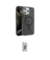 ieg™ iPhone 16 Pro Max Kılıf Doruk Doku Özel Seri - Siyah Bilvis 3D Cam Ekran Koruyucu