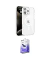 ieg™ iPhone 16 Pro Max Kılıf Doruk Doku Özel Seri - Siyah Bilvis 5in1 5D Magic Hayalet Cam Ekran Koruyucu