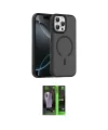ieg™ iPhone 16 Pro Max Kılıf Doruk Form Serisi - Şeffaf 360 Full Body Arka Koruyucu
