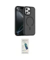 ieg™ iPhone 16 Pro Max Kılıf Doruk Form Serisi - Şeffaf Pasifik Cam Ekran Koruyucu