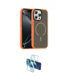 ieg™ iPhone 16 Pro Max Kılıf Doruk Form Serisi - Siyah 3D Antistatik Cam Ekran Koruyucu