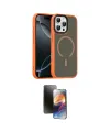 ieg™ iPhone 16 Pro Max Kılıf Doruk Form Serisi - Siyah 3D Antistatik Mat Seramik Nano Ekran Koruyucu