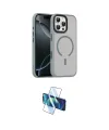 ieg™ iPhone 16 Pro Max Kılıf Doruk Form Serisi - Siyah 3D Antistatik Seramik Nano Ekran Koruyucu