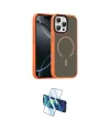 ieg™ iPhone 16 Pro Max Kılıf Doruk Form Serisi - Siyah 3D Antistatik Seramik Nano Ekran Koruyucu