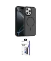 ieg™ iPhone 16 Pro Max Kılıf Doruk Form Serisi - Siyah Bilvis 3X AR Hayalet Cam Ekran Koruyucu