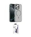 ieg™ iPhone 16 Pro Max Kılıf Doruk Form Serisi - Siyah Bilvis 3X AR Hayalet Cam Ekran Koruyucu