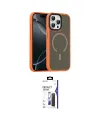 ieg™ iPhone 16 Pro Max Kılıf Doruk Form Serisi - Siyah Bilvis 3X AR Hayalet Cam Ekran Koruyucu