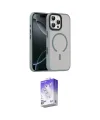 ieg™ iPhone 16 Pro Max Kılıf Doruk Form Serisi - Siyah Bilvis 5in1 3D Magic Cam Ekran Koruyucu