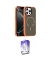 ieg™ iPhone 16 Pro Max Kılıf Doruk Form Serisi - Siyah Bilvis 5in1 3D Magic Cam Ekran Koruyucu
