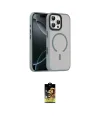 ieg™ iPhone 16 Pro Max Kılıf Doruk Form Serisi - Siyah Buffer Cam Ekran Koruyucu